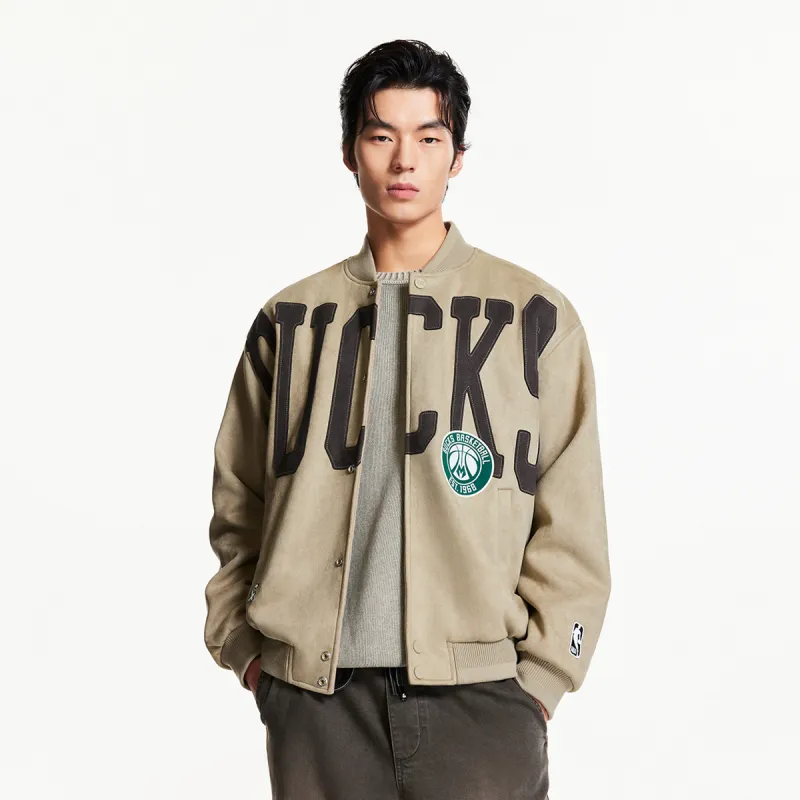 JACK JONES· x NBA JACK&JONESxNBA Spring Fall Jackets & Coats Men's Khaki-3