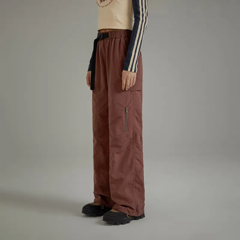 NO ONE ELSE Casual Pants Unisex Coffee-2