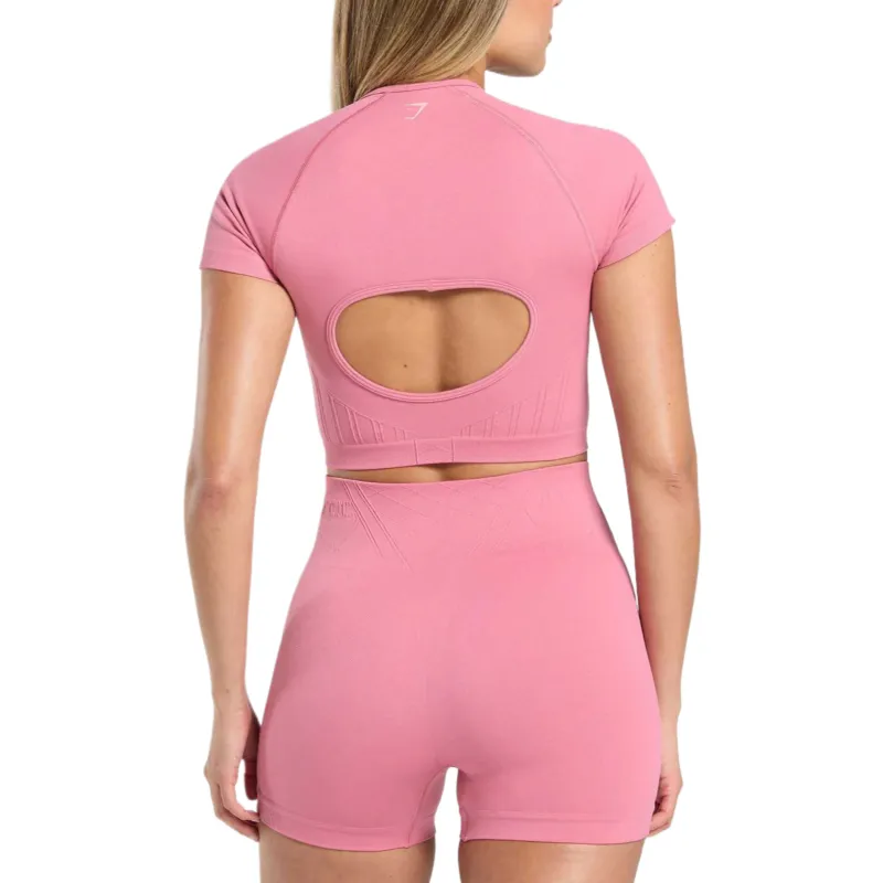 GYMSHARK Corset Seamless Crop Top Sport Vests Women's-5