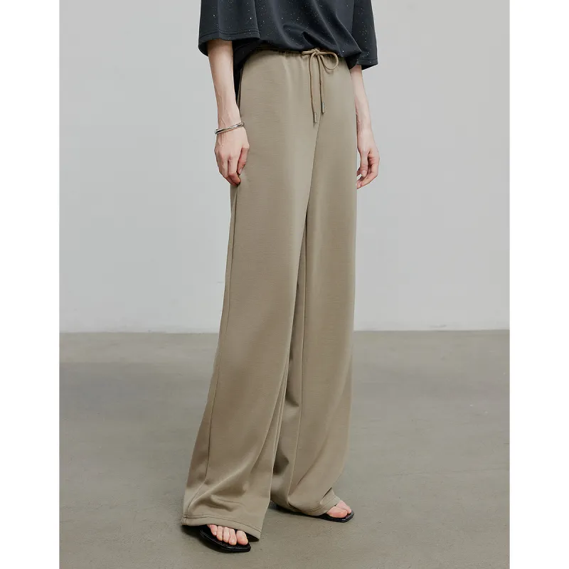 Initial Language Casual Pants Women's Light Brown-2