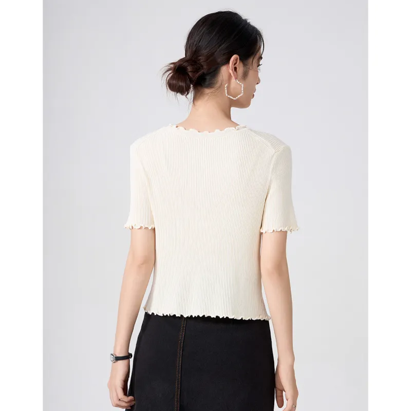 Love Elaine Regular T Shirt Women's Apricot-5