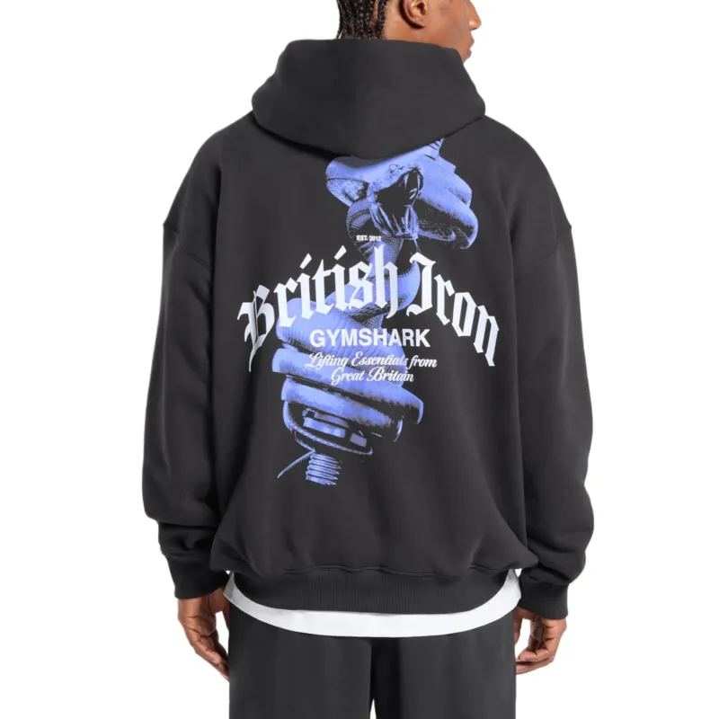 GYMSHARK British Iron Hoodie Sweatshirt Men's-1