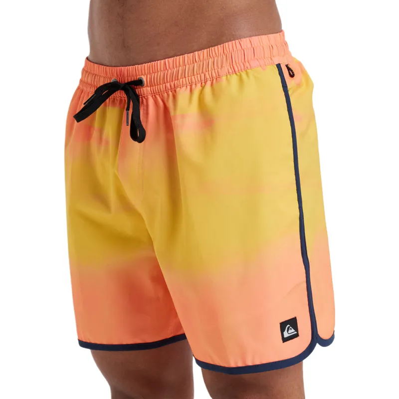 Quiksilver Surfsilk Scallop Swimming Shorts Men's Yellow-3