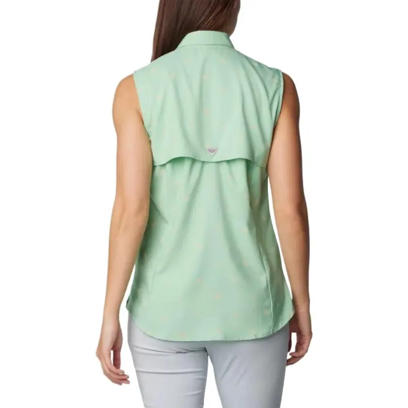 Columbia PFG Super Tamiami Omni-Shade Omni-Wick Shirt Women's Mint-1