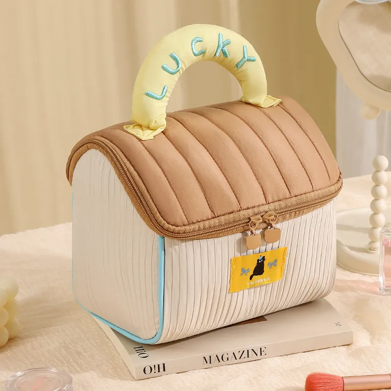 Future Maple Small House Large Capacity Portable Makeup Bags Portable Waterproof Travel, Packable, Thickened-6