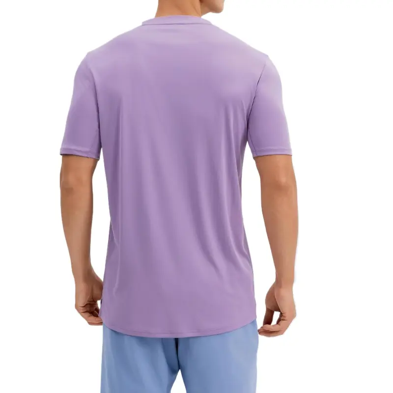 DECATHLON DOMYOS T Shirt Men's Dark Eggplant-1