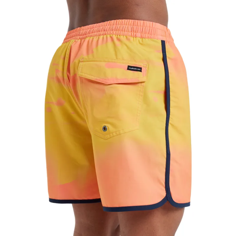 Quiksilver Surfsilk Scallop Swimming Shorts Men's Yellow-4