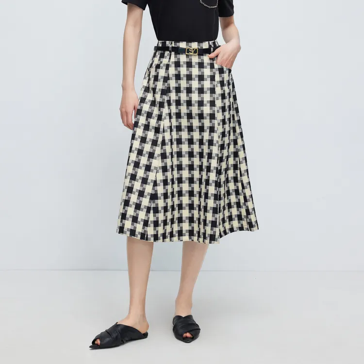SHUIYUNJIAN Casual Long Skirt Women's-2