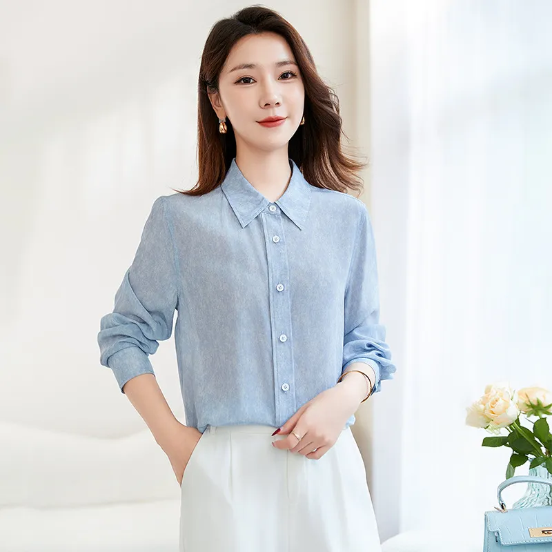 Ink Beauty Shirt Women's Denim Blue-0