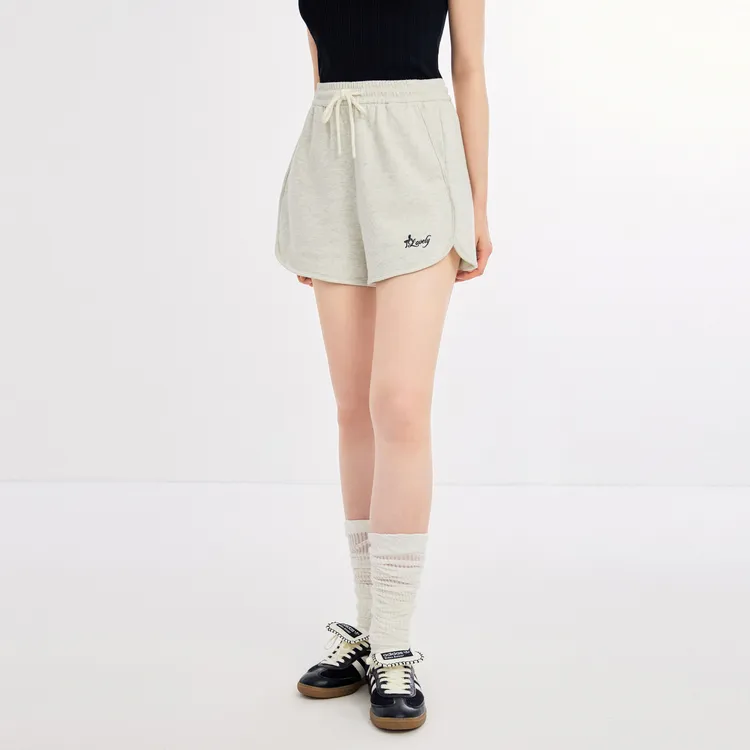 LEDIN Casual Shorts Women's Light Gray-4