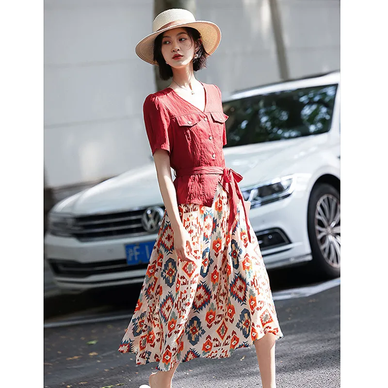 A Paradise For Awakening Skirt Set Women's-3