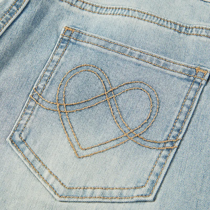 LEDIN Jeans Women's Light Denim Blue-3
