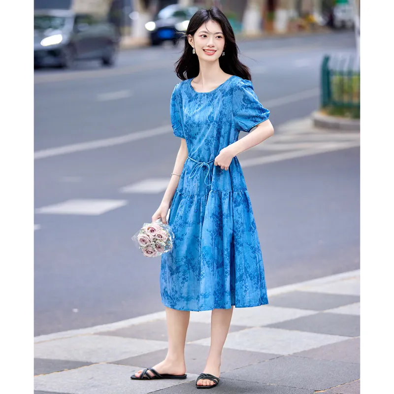 Still Quiet Short Sleeved Dress Women's-4