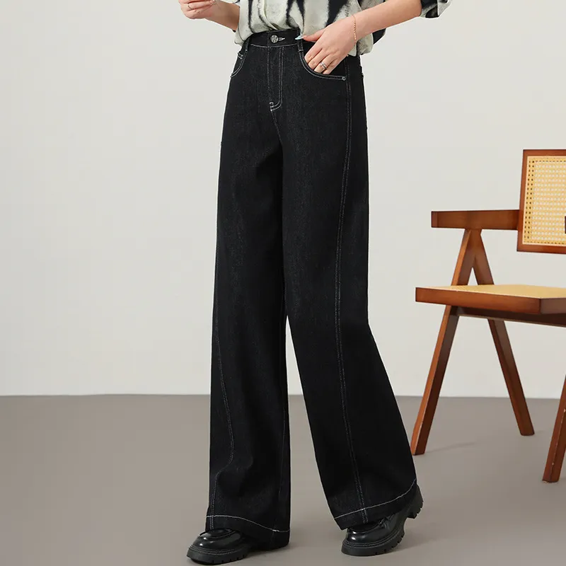 YUNGE Jeans Women's Black-2