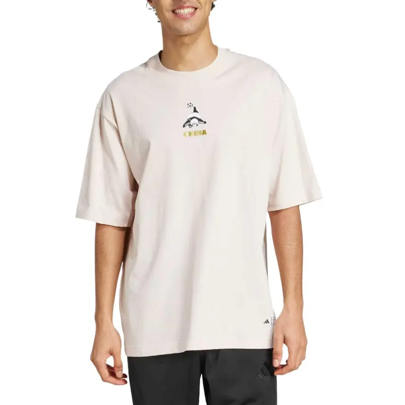 Adidas M PANDA GOAL T T Shirt Unisex Wonder Quartz-2