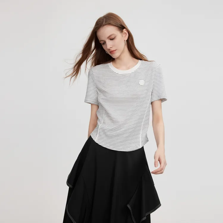 ELLE T Shirts Women's Stripes-4
