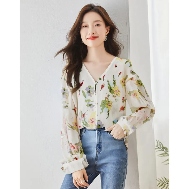 Love Elaine Spring, Fall Shirt Loose Fit Women's Multicolor-3