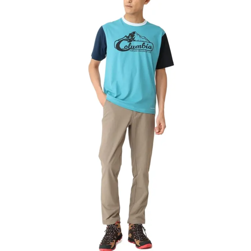 Columbia T Shirts Men Blue-4