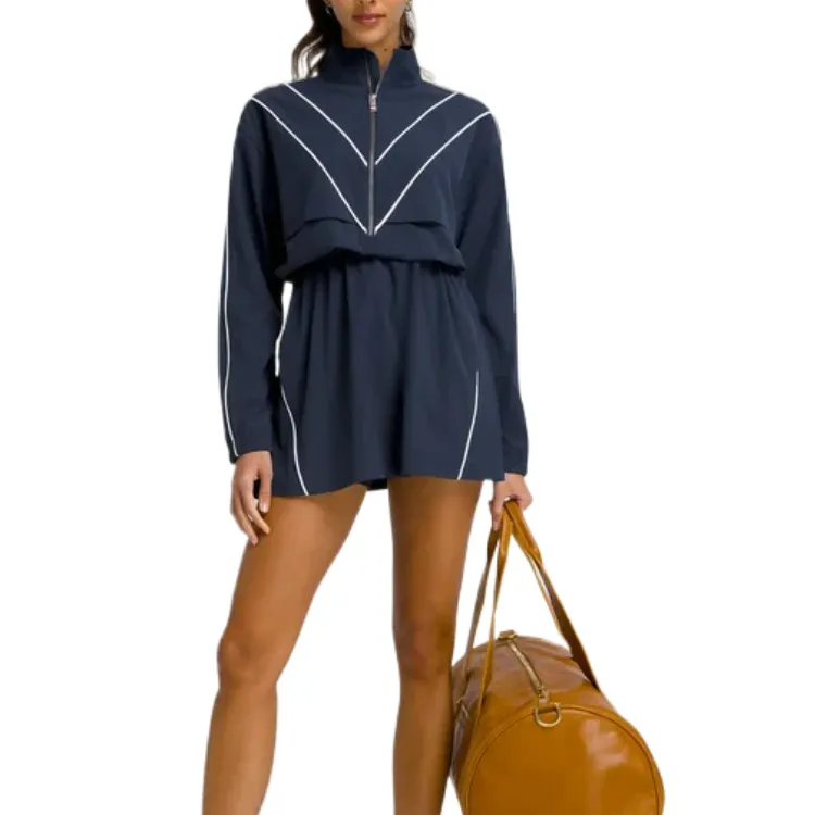 Wilson Long Sleeved Dress Women's Navy Blue-1