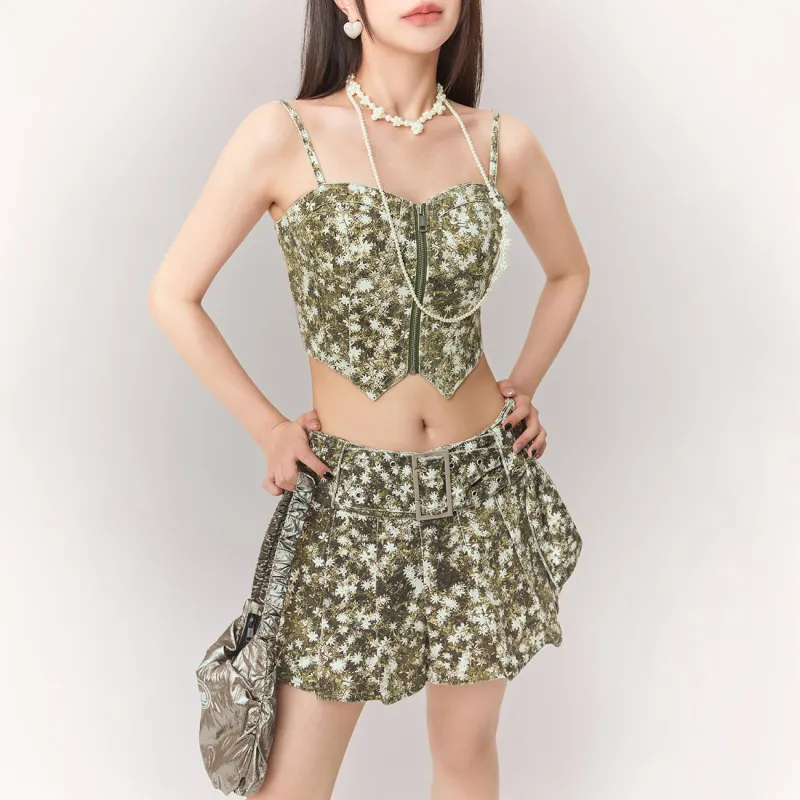 CHUU Tank Tops Women's Army Green-2