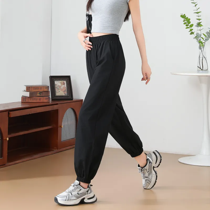 FAWENXIANGZI Casual Pants Women's Black-2
