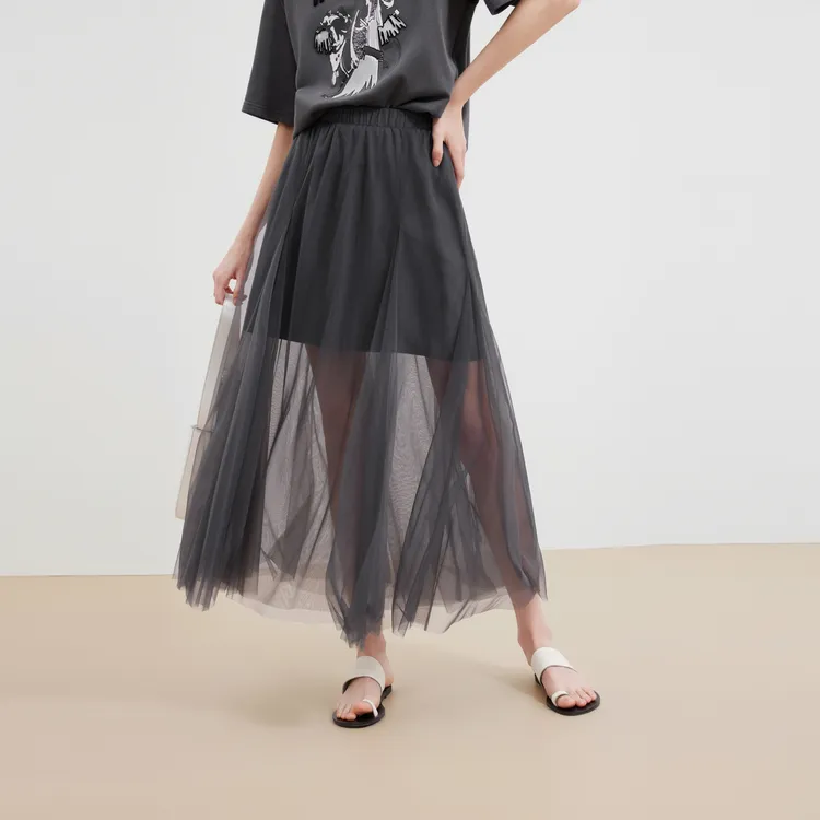 ELLE Fun Series Casual Long Skirt Women's-3