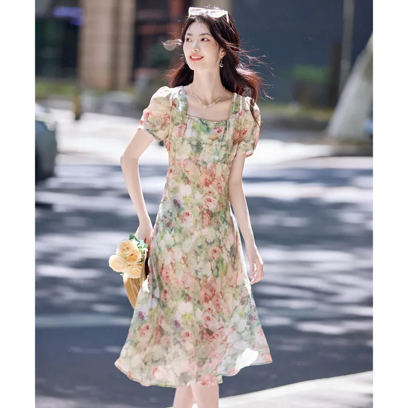 Still Quiet Short Sleeved Dress Women's-1