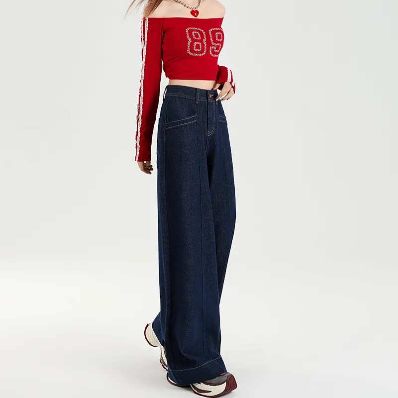 Kazakhstan Jeans Unisex Dark Blue-1