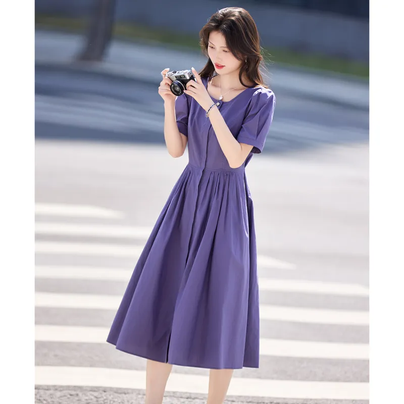 Still Quiet Short Sleeved Dress Women's-2