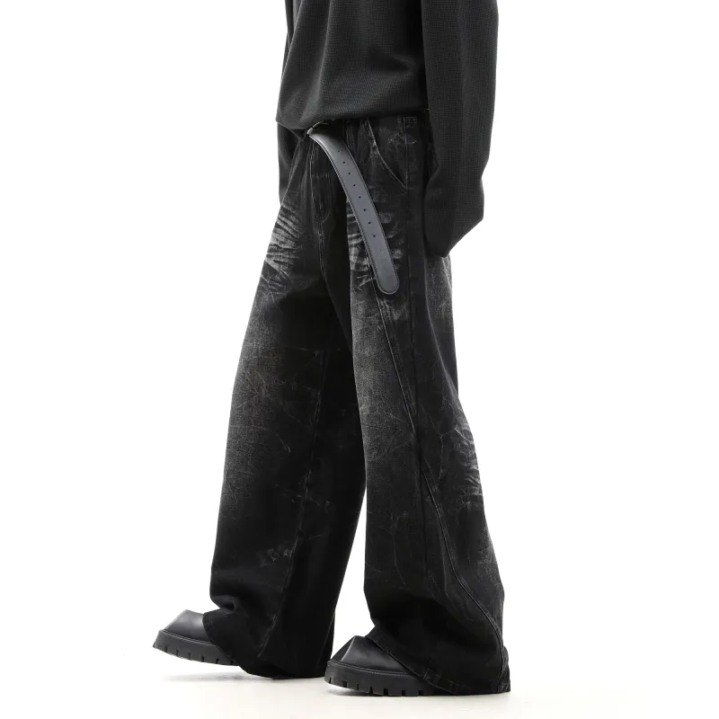 CUWU Jeans Unisex Black Gray Color-2