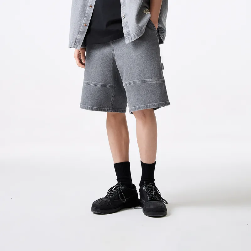 JACK&JONES Denim Shorts Men A17 Medium Gray Denim-2
