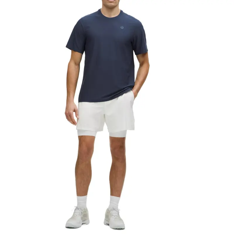 Lululemon UV Protective Striped Mesh Tennis T Shirt Men's-8