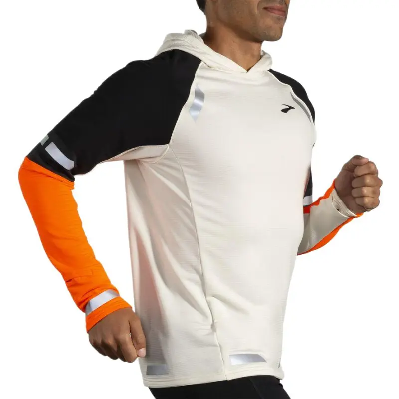 Brooks Run Visible Thermal Sweatshirt Men's White-3