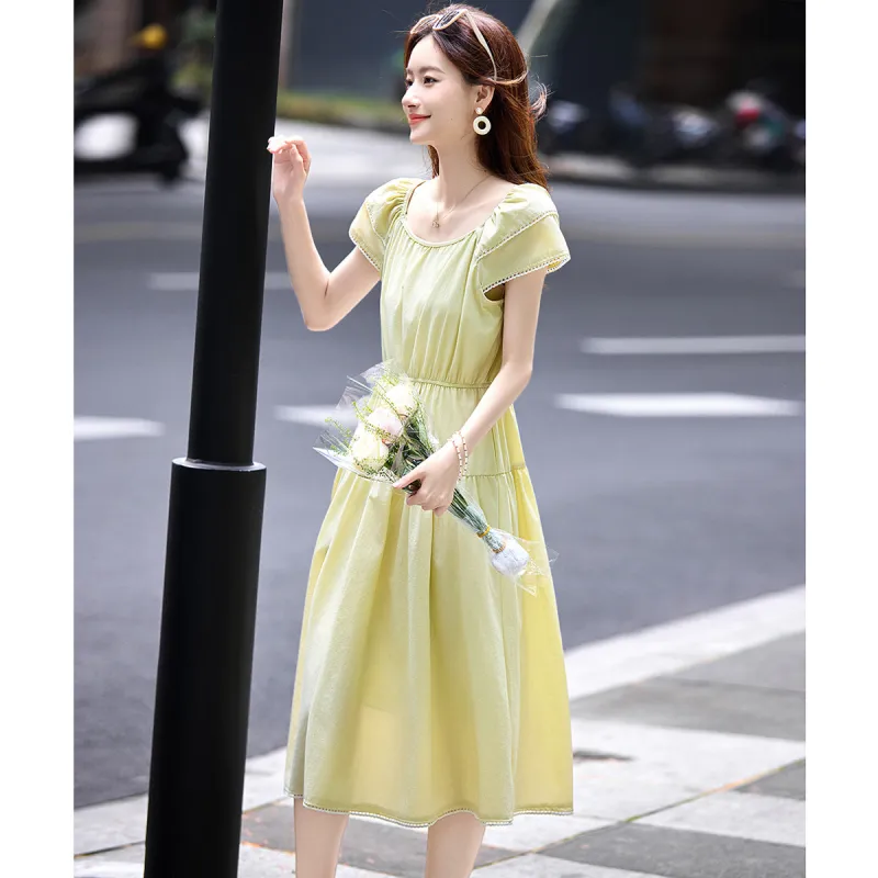 Still Quiet Short Sleeved Dress Women's-2