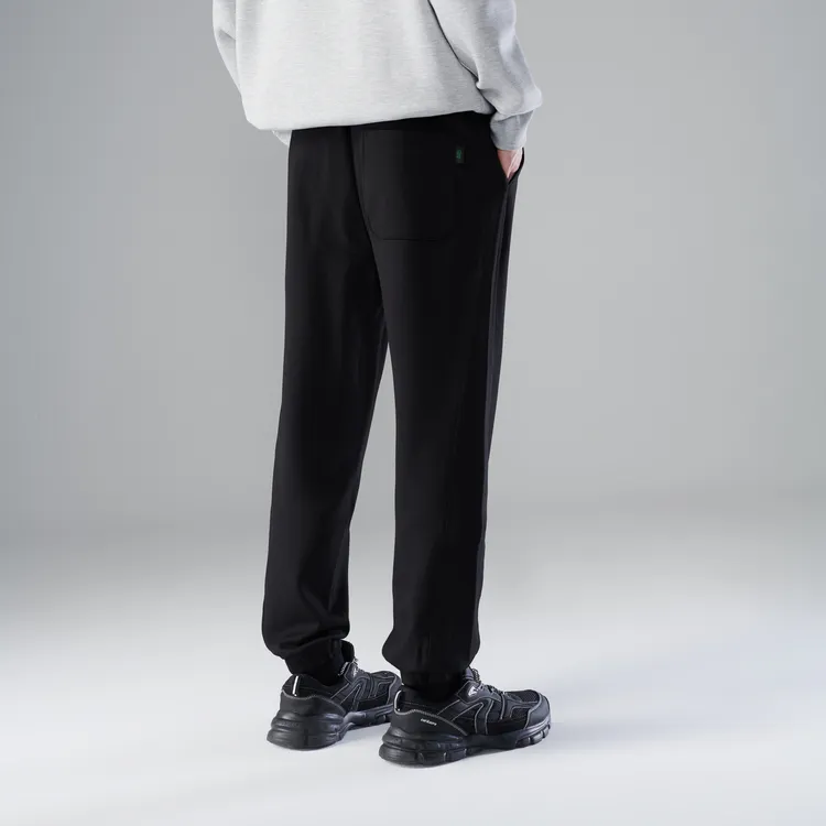 HLA Knitted Sweatpants Men Black 9G-3