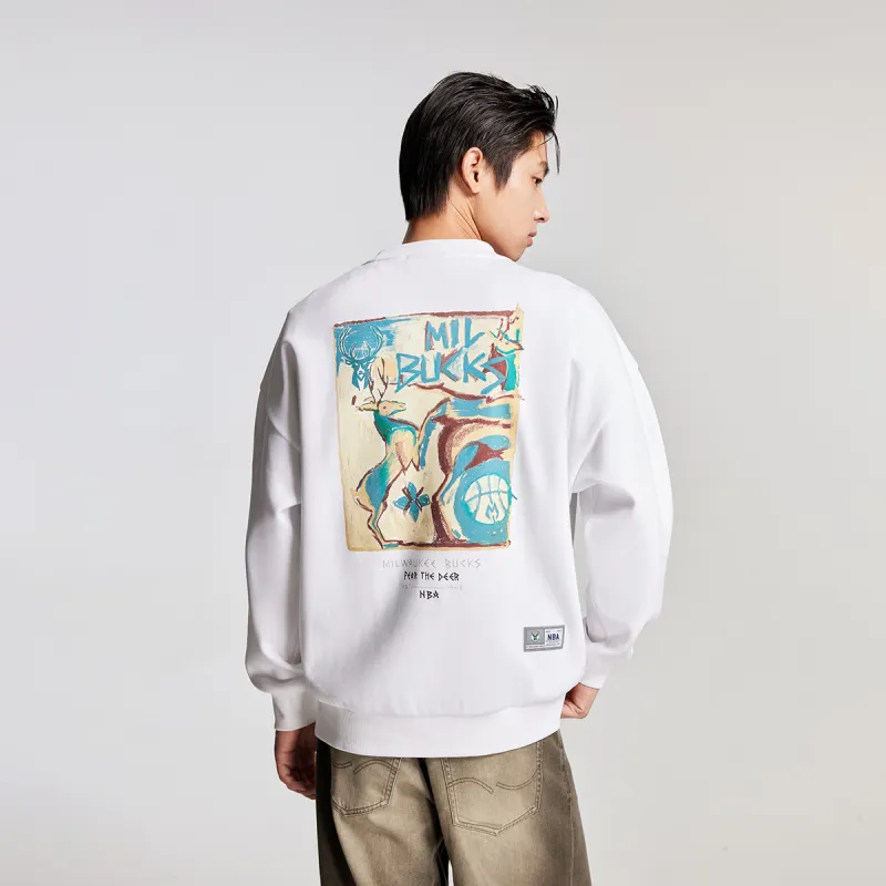 JACK JONES· x NBA Bucks Team Spring, Autumn And Winter Sweatshirt Men's-2