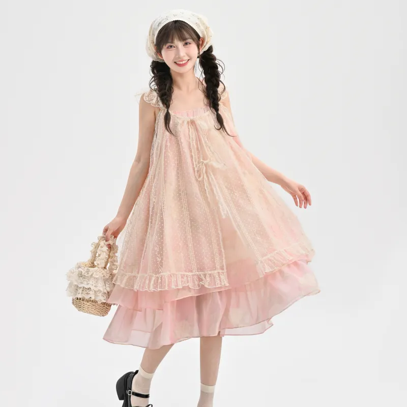 SNBL Slip Dresses Women's Pink-4