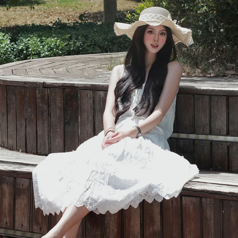 SENTUBILA Casual Long Skirt Women's-4