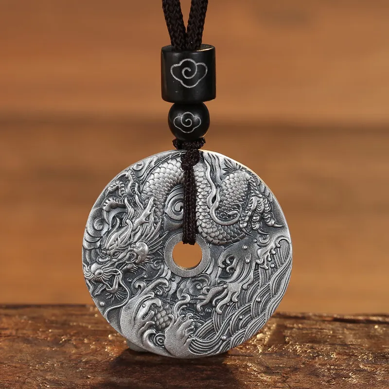 TONGBAOFU 999 Fine Silver Necklaces Men's-1