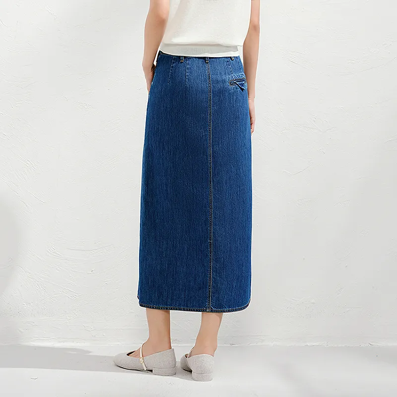 JZ. ANNAKRO Denim Long Skirt Women's-3