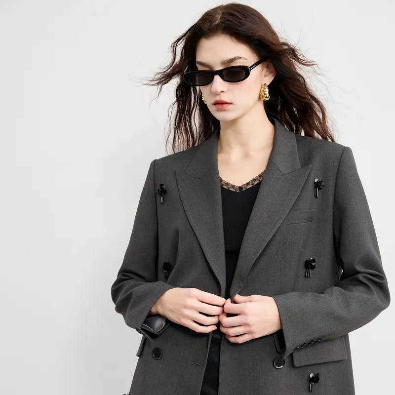 3COLOUR Business Suit Women's Deep Gray-3
