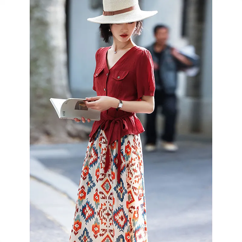 A Paradise For Awakening Skirt Set Women's-4