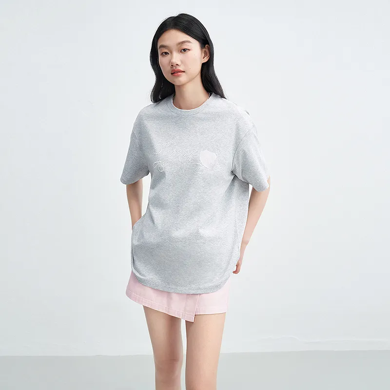 LEDIN T Shirt Women's Lunar Rock Gray-4