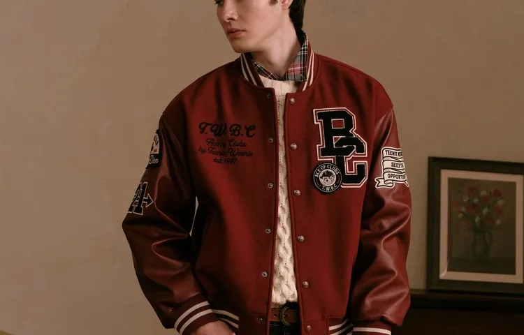 Teenie Weenie Men Baseball Jacket Unisex-5
