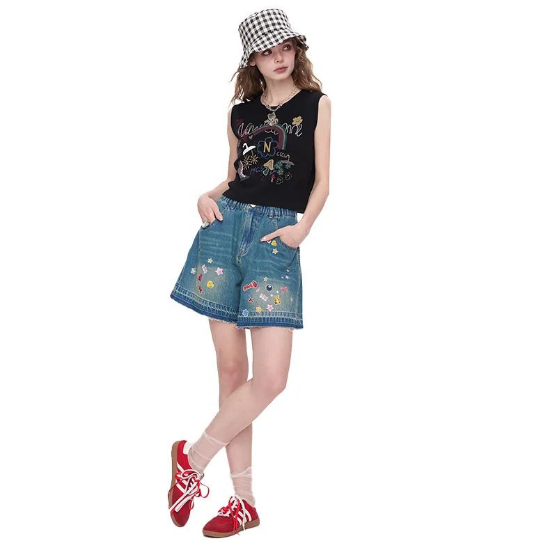 ELF SACK Denim Shorts Women's-1