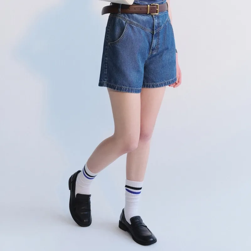Teenie Weenie Denim Shorts Women's Medium Blue-3