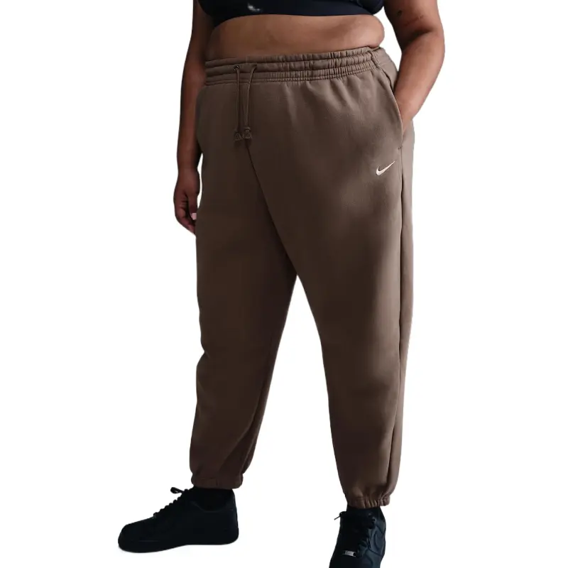 Nike Sportswear Phoenix FleeceSwoosh Knitted Sports Pants Women's Brown-2