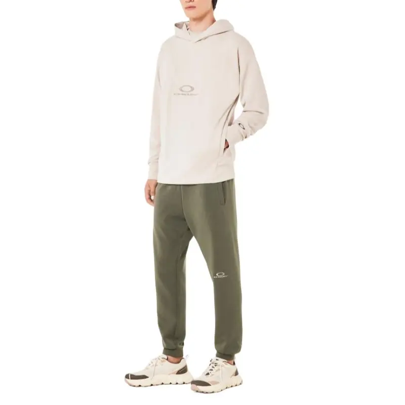 Oakley En New Retro Fleece Hoodie Sweatshirt Men's Ecru-5