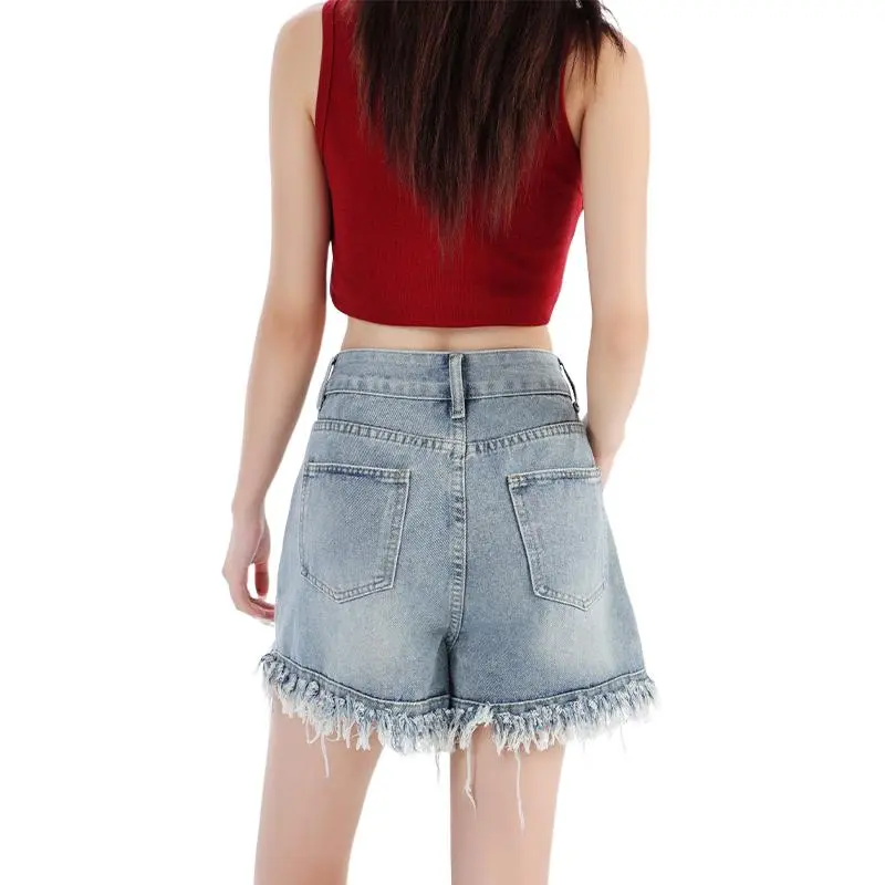 Kele Coco Denim Shorts Women's Blue-2