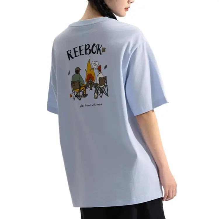 Reebok T Shirt Unisex Light Blue-2